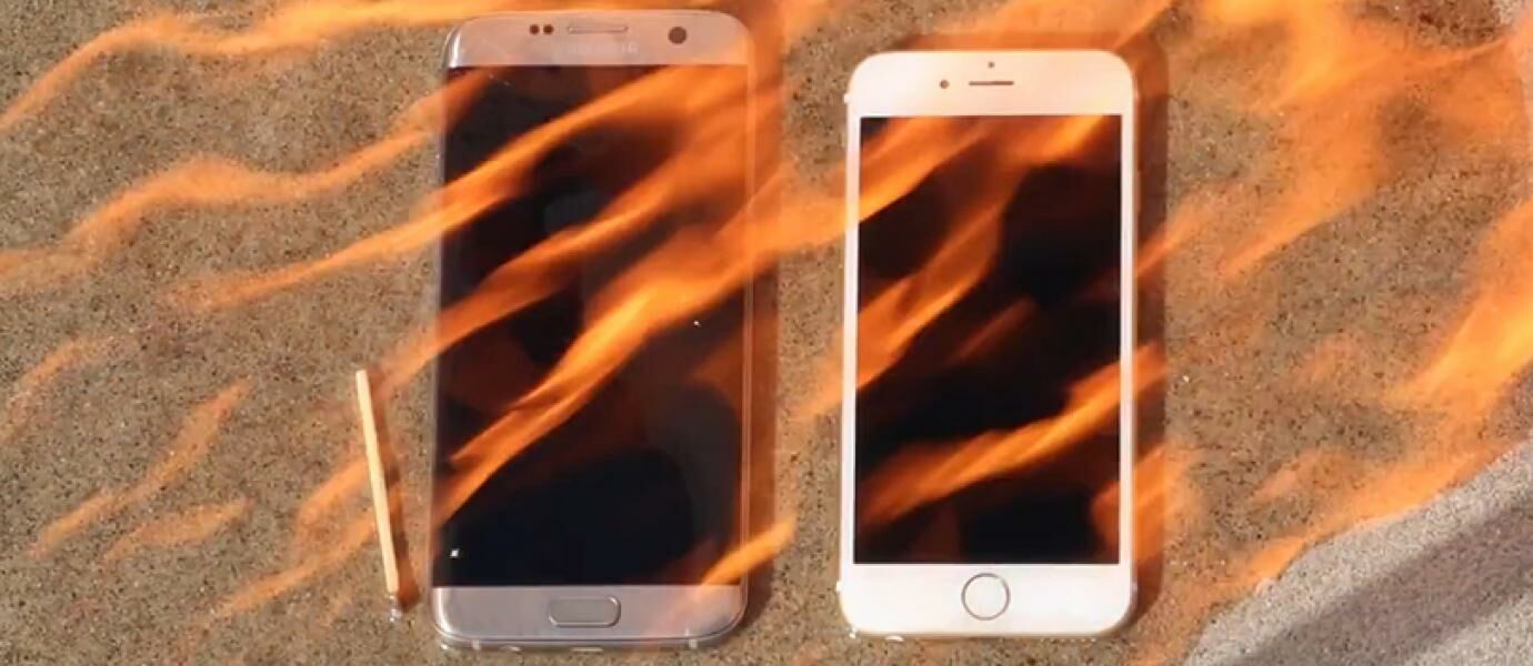 Video: Uji Bakar Galaxy S7 Edge Vs iPhone 6S, Siapa yang Paling Kuat?