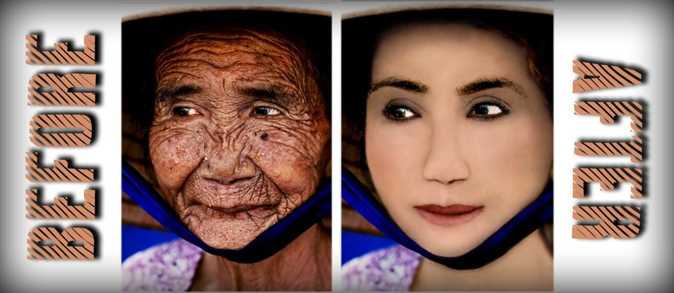 Dengan Photoshop, Nenek Berumur 100 Tahun Ini Berubah Menjadi Gadis 18 Tahun