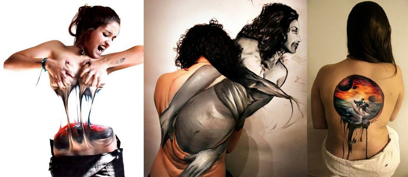 Inilah 7 Karya Seni Body Painting Keren Dibuat Dari Wanita Tanpa Busana