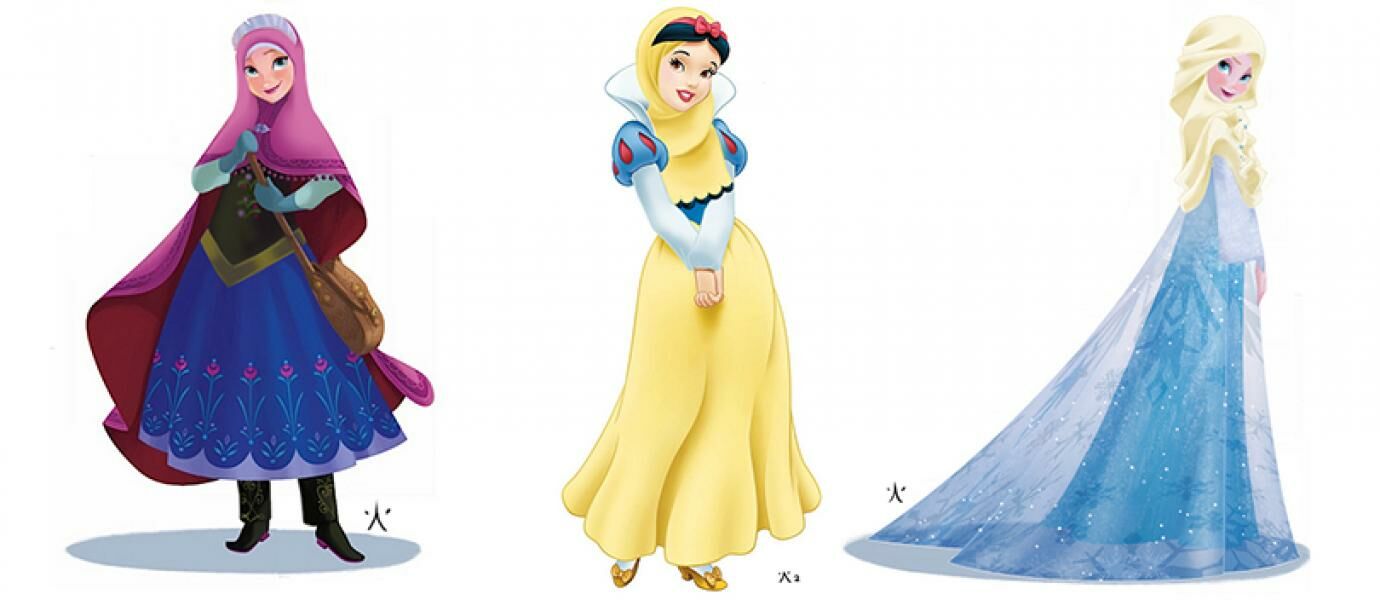 SUBHANALLAH Saat Berhijab 10 Karakter Disney Ini Jadi Terlihat Lebih Cantik Inspirasi Itu Indah