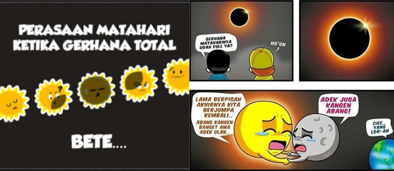 Gokil Kumpulan MEME Kocak Gerhana Matahari Total Di Indonesia