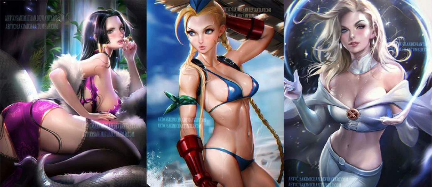 21+ Ilustrasi Tokoh Anime yang Disulap Menjadi Super Seksi