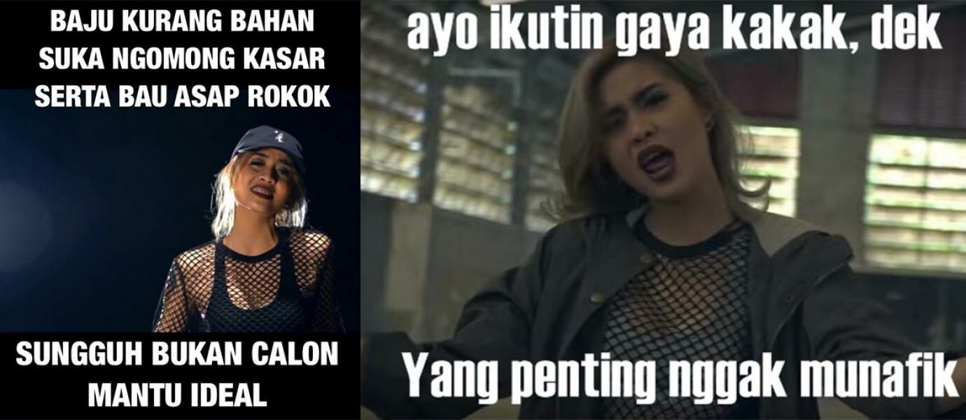 Meme Lucu Sindir Lagu Bad Young Lex Ft AwKarin