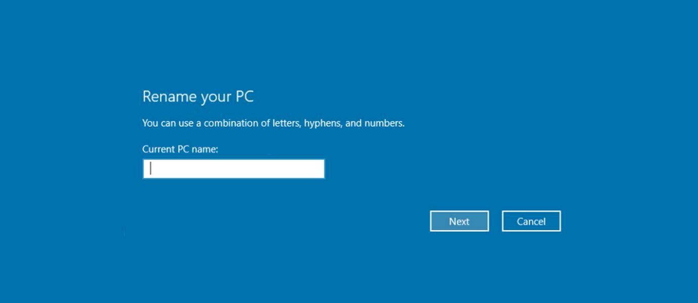 Cara Rename PC di Windows 10