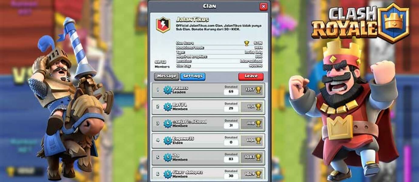 5 Alasan Kenapa Harus Punya Clan Di Clash Royale JalanTikuscom