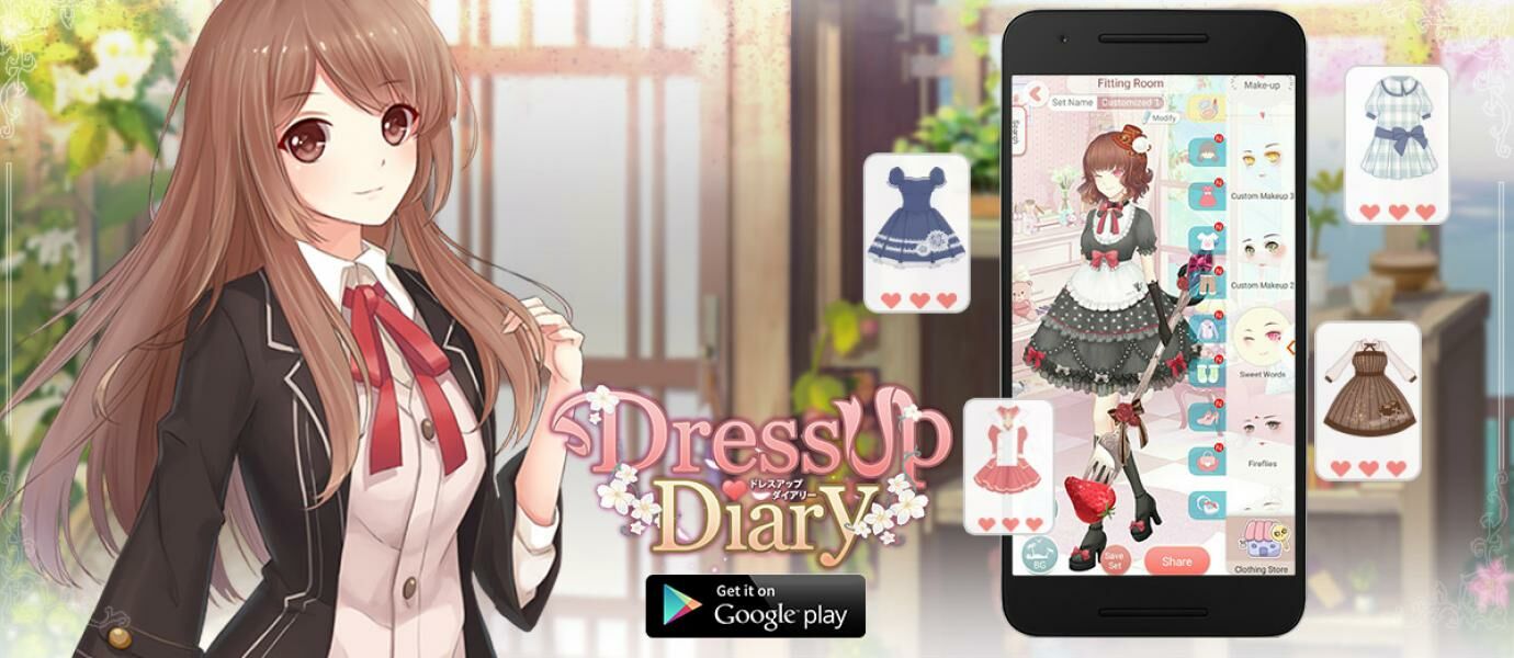 Hasil gambar untuk gambar dress up diary