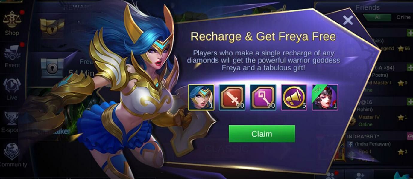 Murah Begini Cara Dapat Freya Mobile Legends Modal Rp 3000