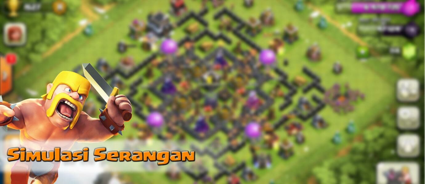 Cara Simulasi Serangan di Clash of Clans dengan Xmodgames