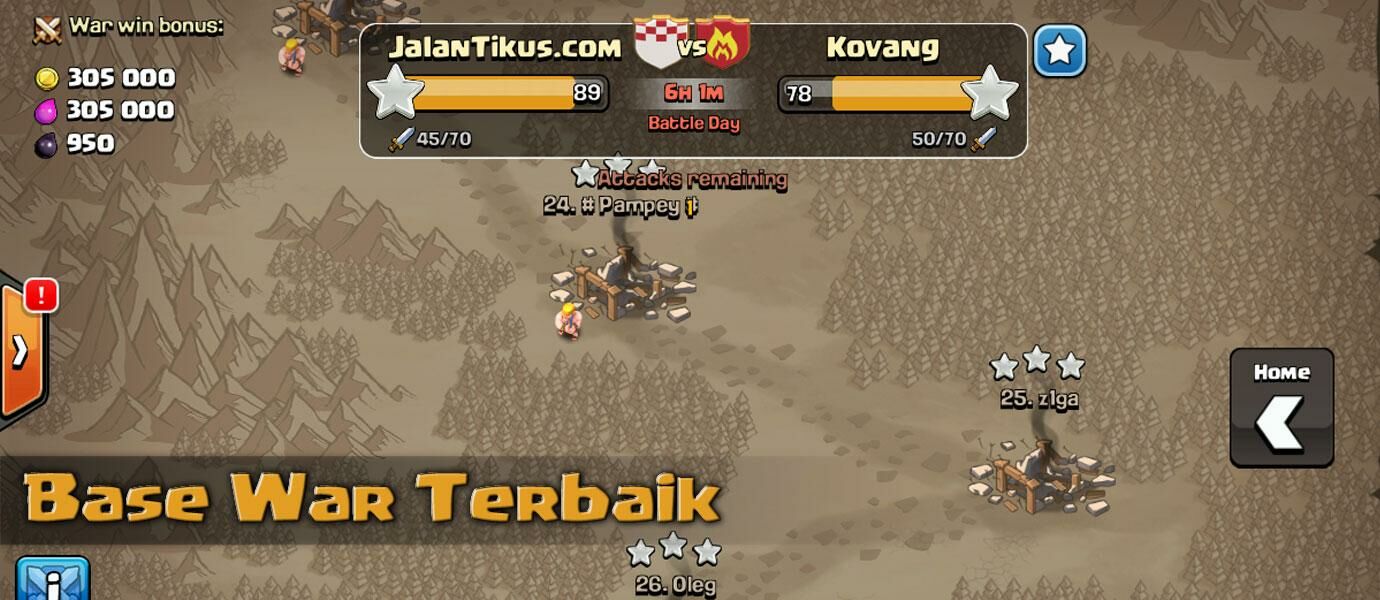 Formasi Base Clash of Clans Terbaik Untuk Clan War