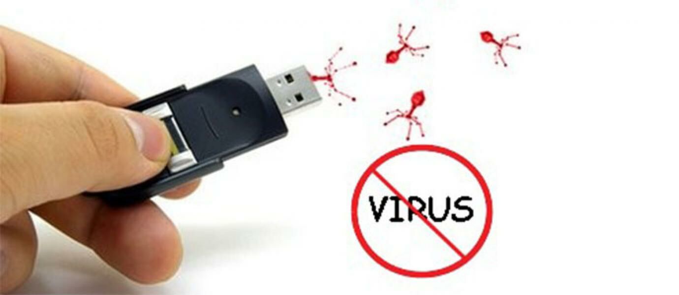 Flashdisk with a virus extekaje