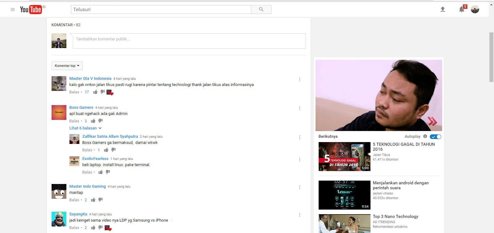 Cara Mudah Nonton Video YouTube Sambil Baca Komentar JalanTikuscom