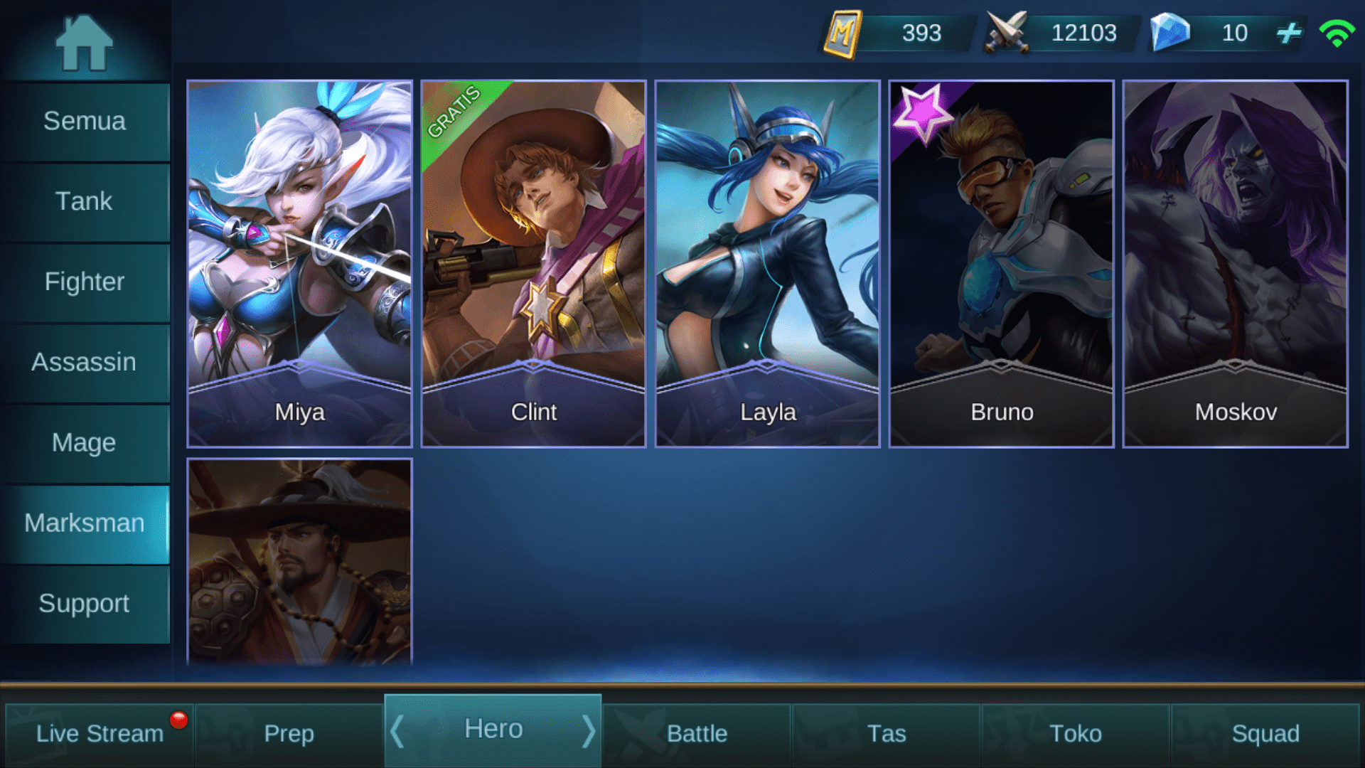 Hero-dengan-jenis-Marskman-di-Mobile-Legends