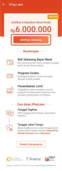 Cara Mengaktifkan Shoppee Paylater Cdce7
