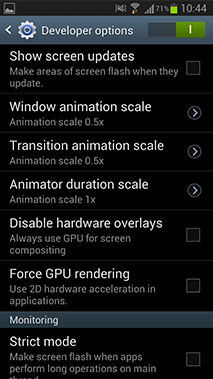 Tips Samsung Galaxy S3 1 Animation Scale