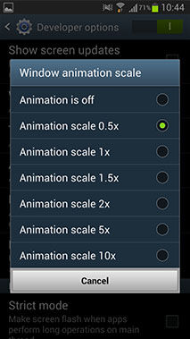 Tips Samsung Galaxy S3 1 Scale Options