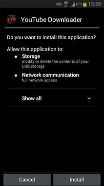 Cara Menginstall YouTube Downloader For Android 7