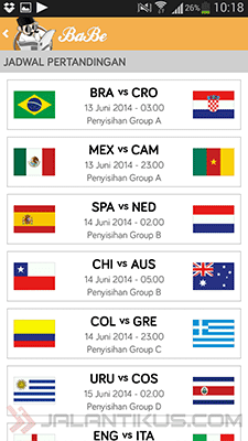 Jadwal Pertandingan Dan Informasi Piala Dunia 2014 Lengkap Di BaBe 4