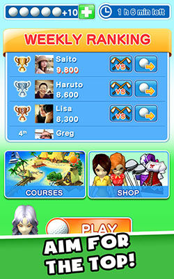 Main Golf Di Game Baru LINE LETS GOLF 5