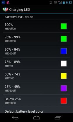 Aplikasi Android Charging Led