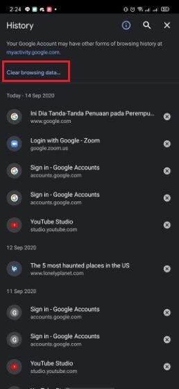 Cara Menghapus History Pencarian Google B2de4
