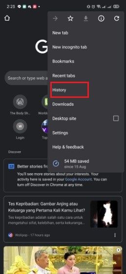 Cara Menghapus Riwyat Penelusuran Google F57f0