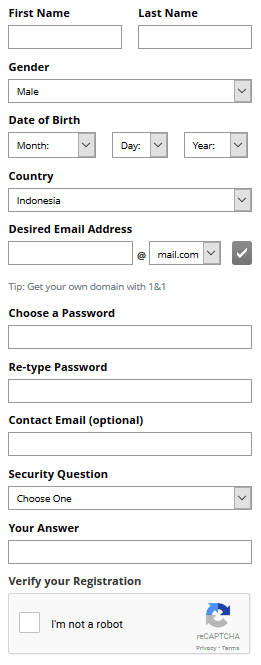 Cara Membuat Email Gratis Di Mailcom 5