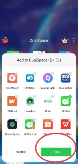 Cara Buat Dua Akun Michat Clone 2cb50