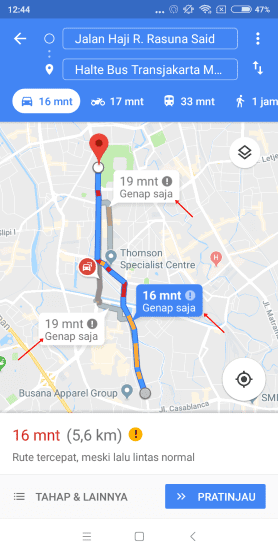 Cara Menghindari Jalur Ganjil Genap Dengan Google Maps 5 1da5c