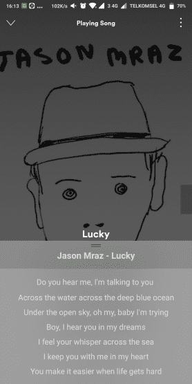Cara Menampilkan Lirik Spotify 4 5df23