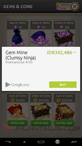 Cara Mendapatkan Gem Gratis Di Clumsy Ninja 4