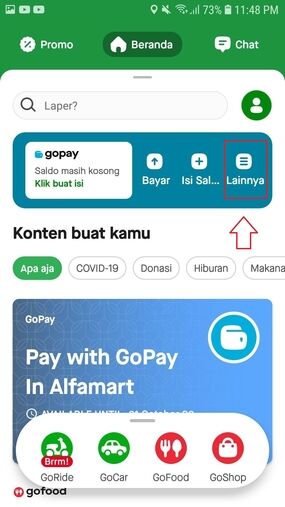 Cara Upgrade Gopay Klik Lainnya Abad4