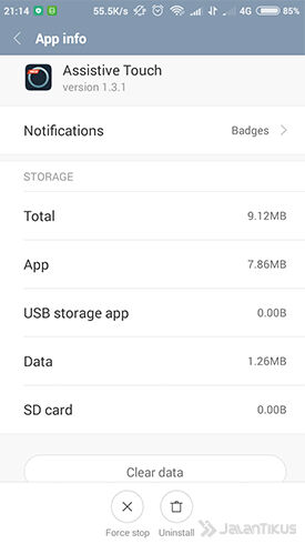 Langkah 4 - Hapus Aplikasi Android