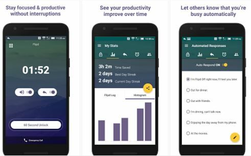 Aplikasi untuk mengurangi kecanduan smartphone, Flipd