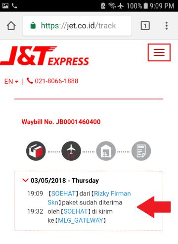 Cara Melacak Paket J T Menggunakan Dan Tanpa Resi Jalantikus