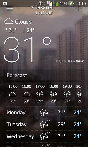 Aplikasi Cuaca Android 2