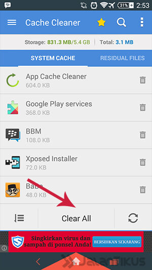 Solusi Tidak Cukup Ruang Pada Perangkat Insufficient Storage Available Android 2