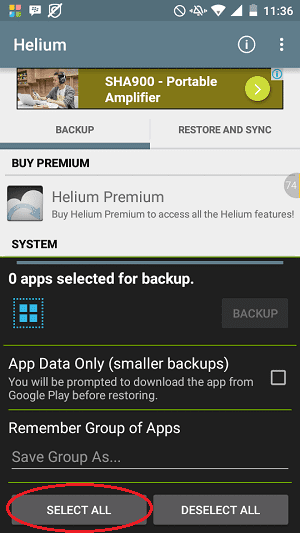 Cara Backup Aplikasi Menggunakan Helium8