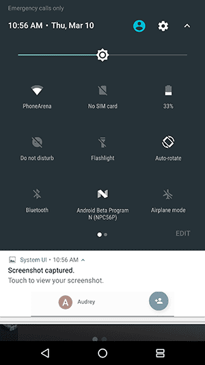 Fitur Android N Quick Setting