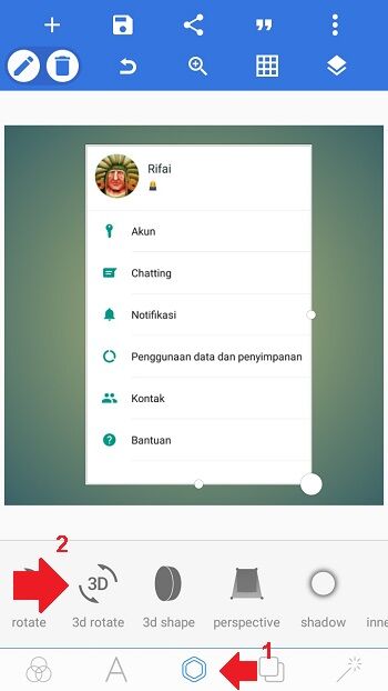  Cara Membuat Foto Profil 3D di WhatsApp JalanTikus com