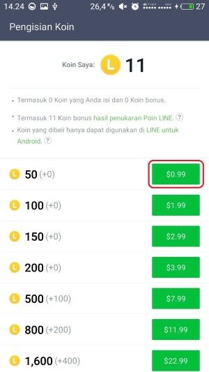 Cara Beli Koin LINE Dengan Pulsa 5 Db075