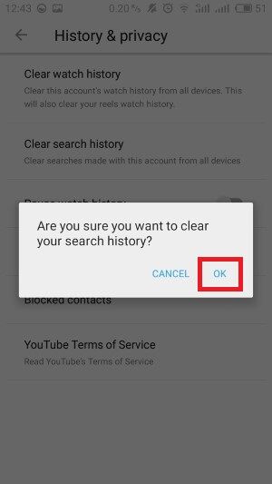 Cara Menghapus Riwayat Pencarian Youtube 7 4197a