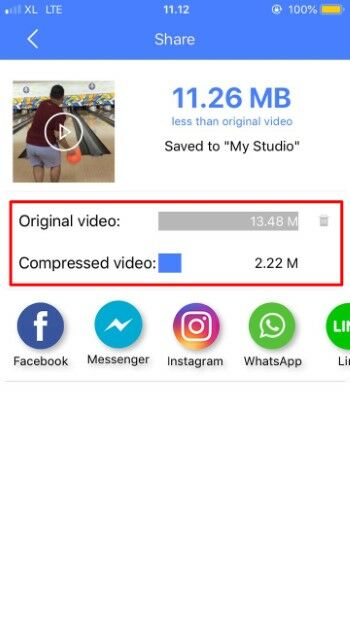 cara kompres video di iphone 3