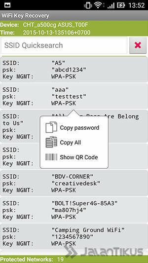 Cara Mengetahui Password WiFi Android Wifi Recovery 3 A5099