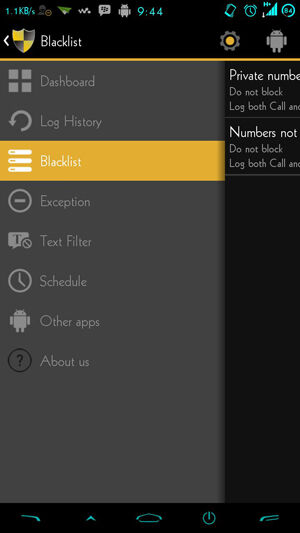 Blacklist Android 1
