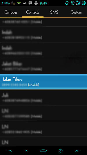 Blacklist Android 3