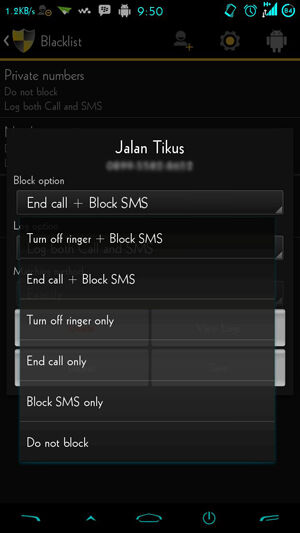 Blacklist Android 5