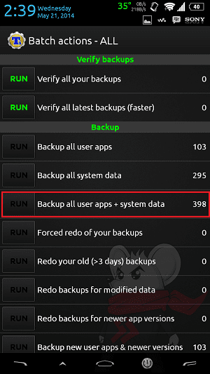 Cara Backup 2