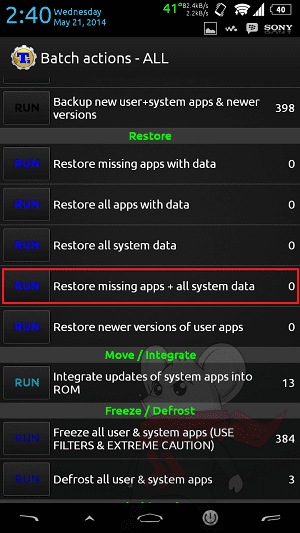 Cara Backup 4