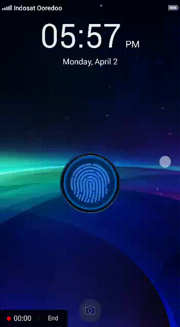 Memasang fingerprint pada layar android