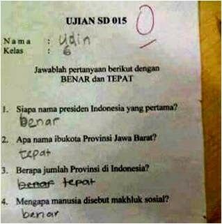 Jawaban Absurd Soal Ujian Benar 5a070